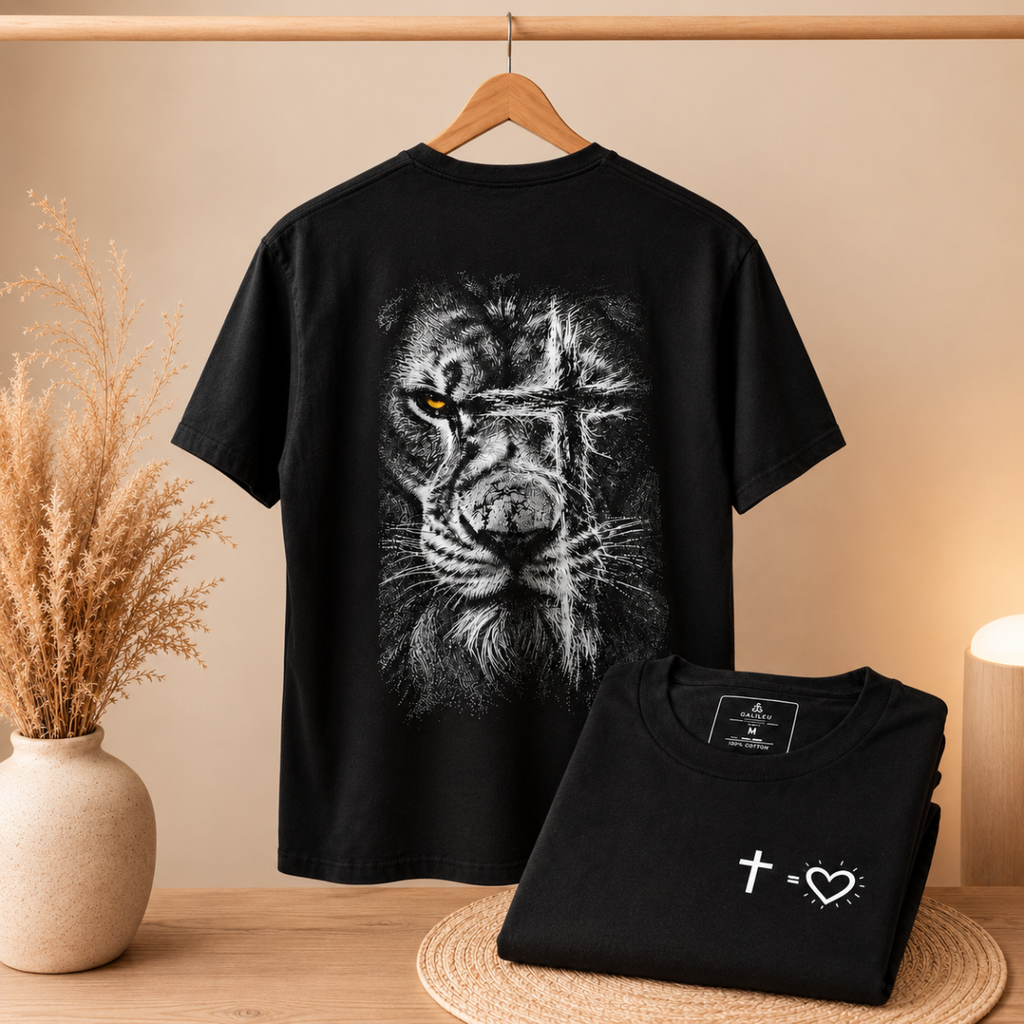 T-shirt unisexe motif Chrétien - Lion de Juda