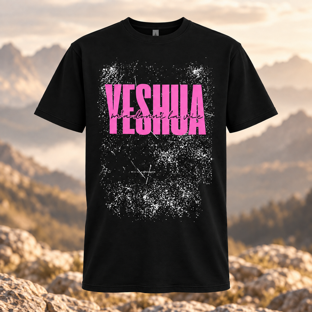 T-shirt féminin motif Chrétien - Yeshua rose